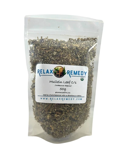 Mullein Leaf Cut & Sifted - Premium Verbascum Thapsus, Non-GMO Fresh C/S