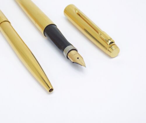 VINTAGE PARKER 75 iNSIGNIA GOLD '14K GF' KUGELSCHREIBER & FÜLLFEDERHALTER - Bild 3 von 18