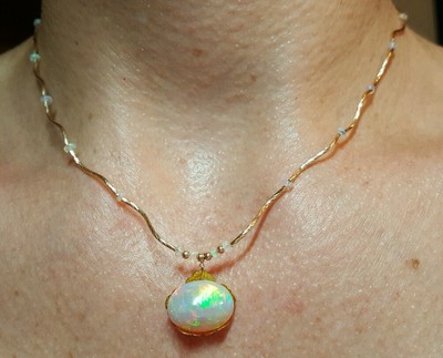 Rolling in the Green Necklace