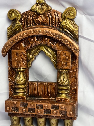 Arte de pared de madera Jharokha | Marco de decoración tradicional indio hecho a mano - Imagen 7 de 8