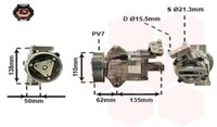Kompressor Klimaanlage Klimakompressor Passend FüR BMW 1Er E87 E81 3Er E90 E88