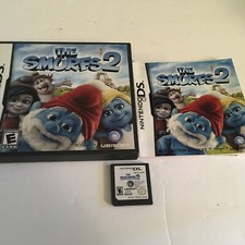 THE SMURFS 2 NINTENDO DS GAME ANIMATED ACTION ADVENTURE FAMILY FUN COMPLETE