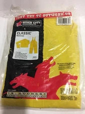 River City Yellow Classic Rainwear  rain suit Size X2 x2 2003X2 2xlarge mcr