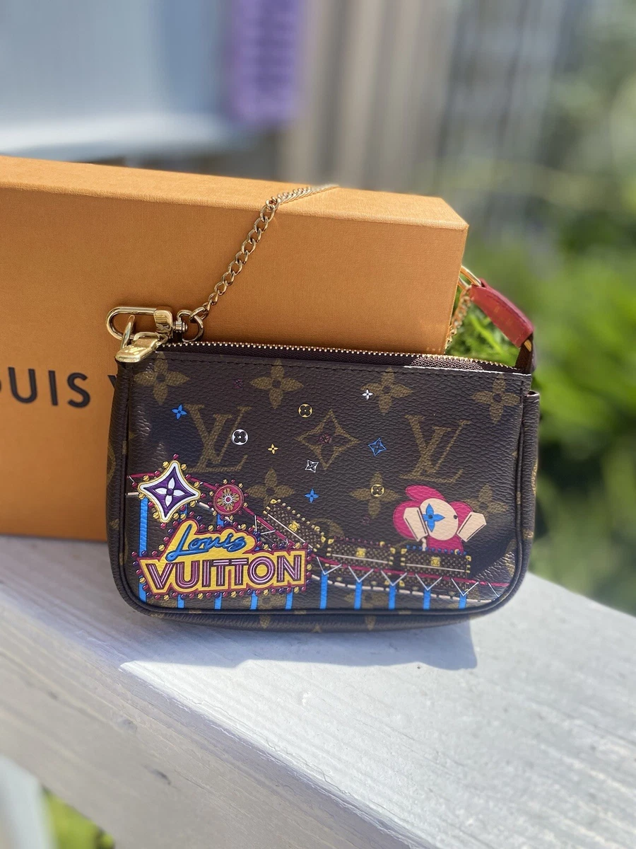 Louis Vuitton Mini Pochette Accessoire Pouch Monogram Christmas Limited  Edition