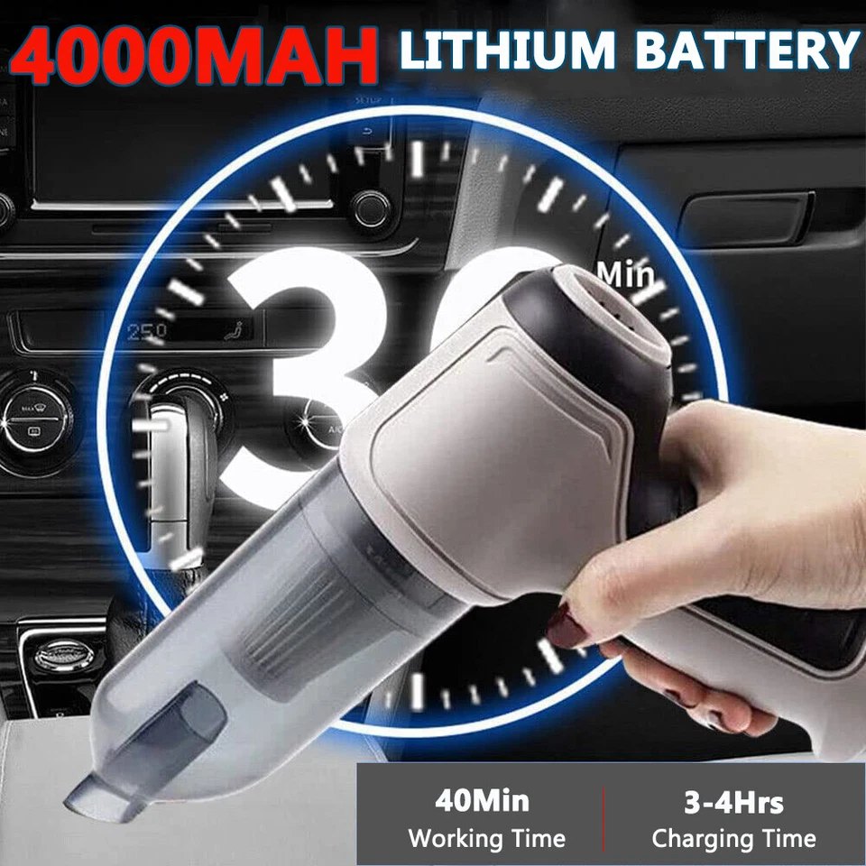 120W Cordless Handheld Vacuum Cleaner Small Mini Portable Car Auto Home Duster - Image 4 of 4