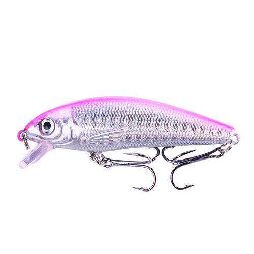 10PCS Lot 7.5cm/8g Trolling Bait Minnow Fishing Lure Bass Trout Crankbait Tackle - Picture 8 of 12