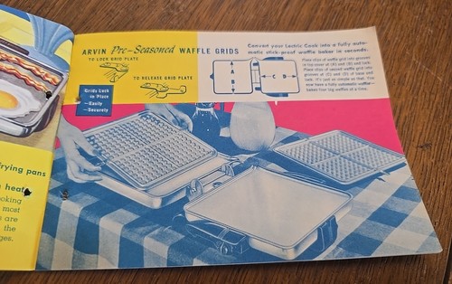 Lot Of 3 Vtg Appliance Booklets Dormey Mixer, West Bend Bean Pot, Arvin Grill - Picture 13 of 15