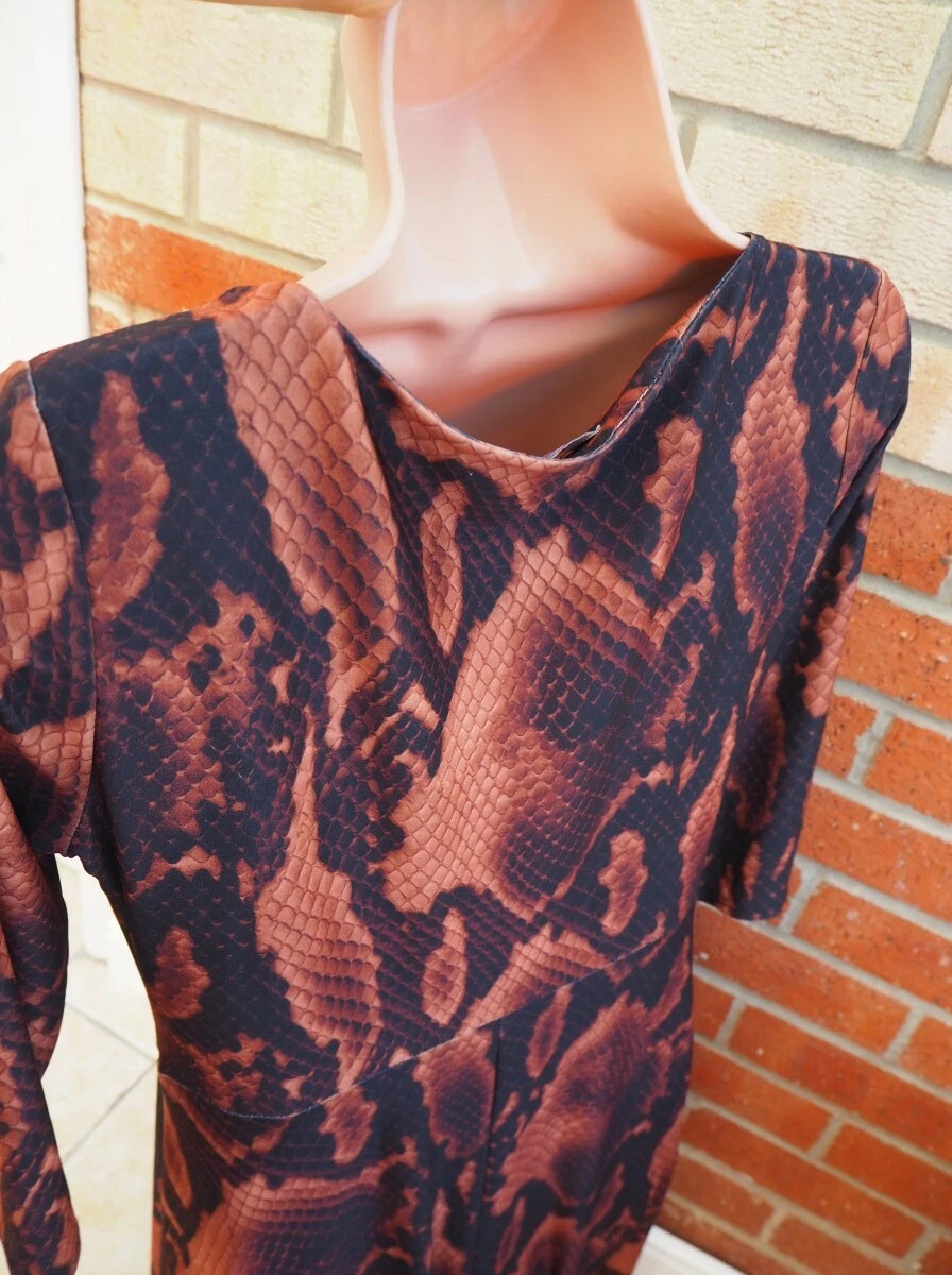 Dorothy perkins red snake shop print dress