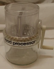 Gemco Hand Crank Powered Food Processor Grater Slicer Cheese Nuts Fruit