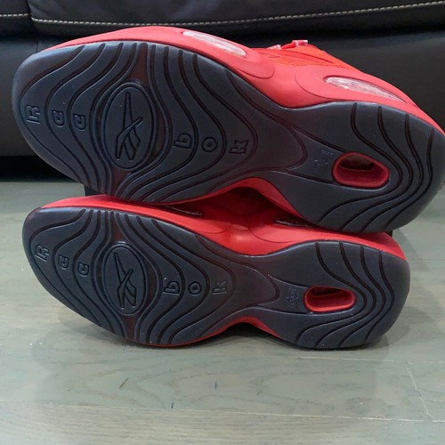 Reebok Question Allen Iverson Heart Over Hype Size 7.5 Black Red Rare HTF New - 第 7/7 張圖片
