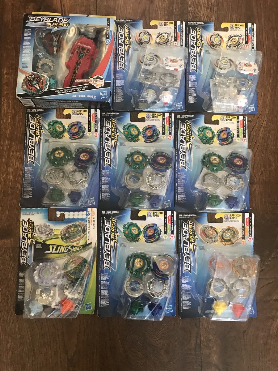 RARE Beyblade Burst Evolution Lot of 9! Updated From 6 Pieces To 9