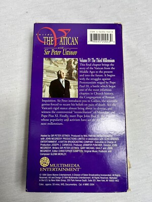 その他 Inside the Vatican With Peter Ustinov [VHS] INSIDE THE VATICAN with SIR PETER USTINOV 4 VHS Tape Set Rome