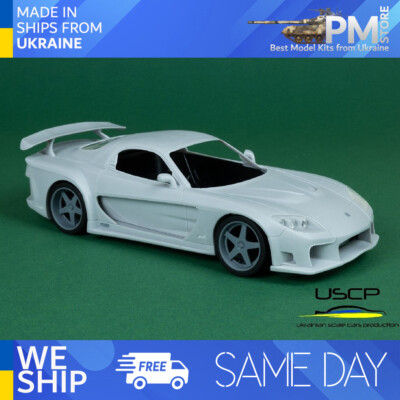 USCP 24T066 1/24 RX-7 Veilside Fortune F&F Resin model kit for Tamiya