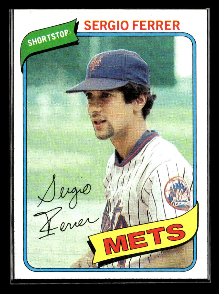 1980 Topps #619 Sergio Ferrer - NM/MT+ Set Break!