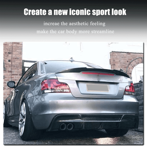 Fit for BMW E82 120i 125i 128i 135i M Coupe 07-12 Rear Trunk Spoiler Wing Carbon - Bild 3 von 14