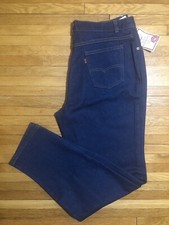 NWT VINTAGE Levi’s Super Straight SLIM FIT Dark Denim Jeans Sz 20 MADE IN USA