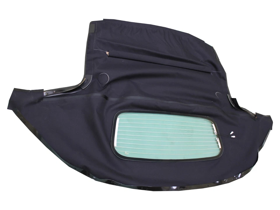 Fit: Mazda Miata Soft Top & Heated Glass Window 1990-2005 Haartz Black Cabrio - Image 3 of 4