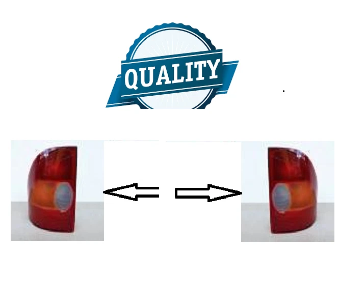 COPPIA FARO FANALE POSTERIORE PER FIAT STRADA DAL 97 STOP FANALINO GRUPPO OTTICO - Immagine 3 di 4