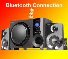 Boytone BT-225FB Powerful Wireless Bluetooth Home Speaker System 60 W, FM Radio