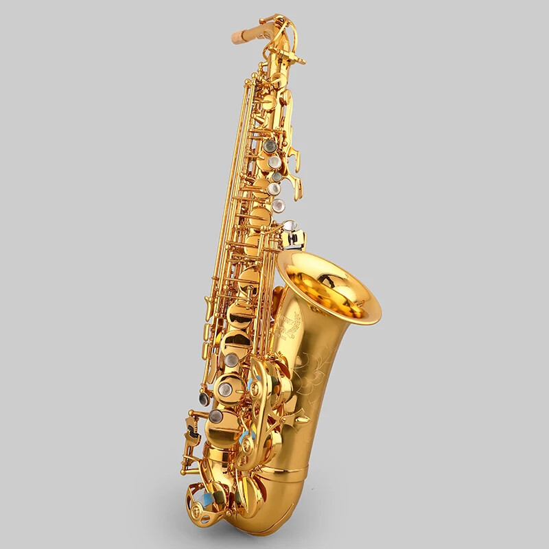 Gold Lacquer Eb Alto sax Alto Saxophone For Students Factory