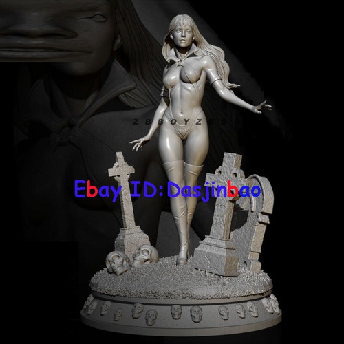 Vampirella 1/24 Resin Figure Model Kit Woman Unpainted Unassembled GK TD-3131  - Picture 1 of 4