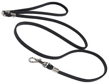 Dogs My Love Genuine Leather Classic Dog Leash 4 Ft Long 9 Sizes Black