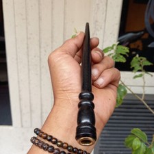 Black Moringa Cigarette Pipe Carved 20cm Wooden Cigarette Pipe Unique Pipe Pipe