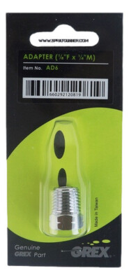 Grex Adapter, 1/8''F to 1/4''M