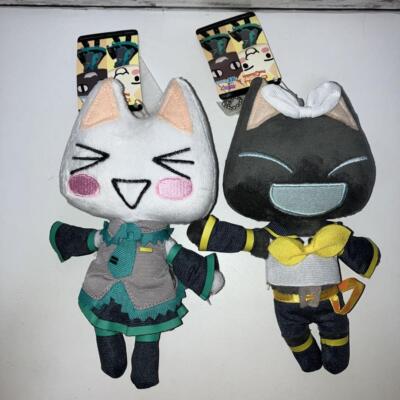 Doko Demo Issyo Toro & Kuro Hatsune Miku ver. Mascot Plush Bundle