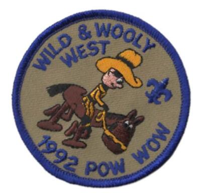 1992 Pow Wow  Wild &Wooly Weat BSA Patch BL Bdr. [VA-4295]