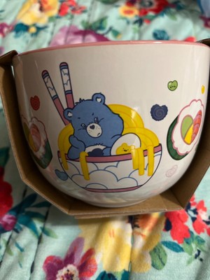 Officially Licensed Care Bears 17 Ounce Ceramic Noodle Bowl GRUMPY BEAR 