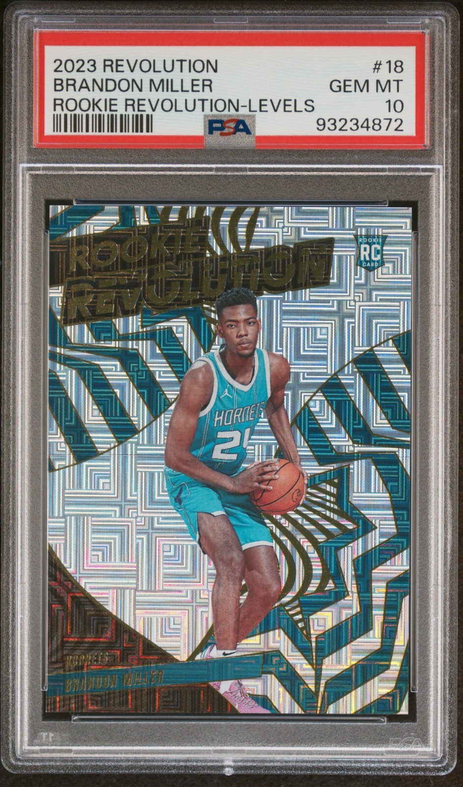 2023-24 Revolution - Rookie Revolution Levels #18 Brandon Miller (RC) - PSA 10