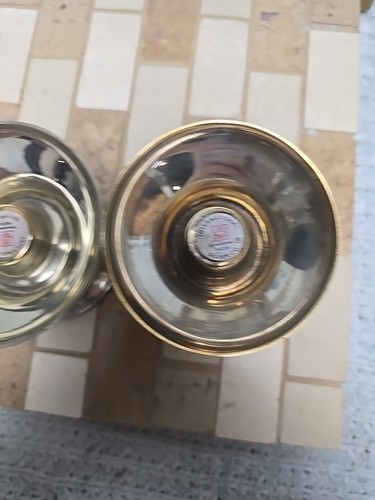 Vintage Silver Plated Hurricane Candle Holder International Silver Co India - Picture 6 of 7