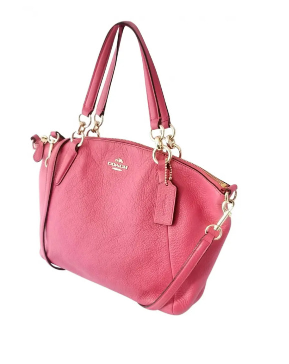 Coach Kelsey Fuschia Pink Tote/Crossbody Bag With… - image 1