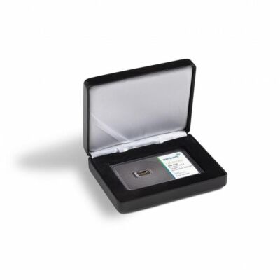 Etui NOBILE für 1x geprägte Goldbarren in Blisterverpackung im Querformat, schwa
