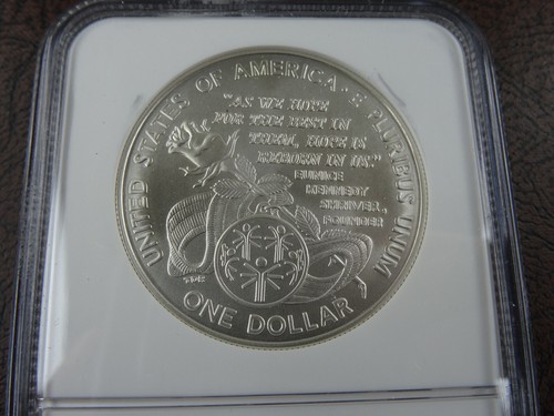 1995-W Special Olympics Unc Silver Dollar NGC MS 70 US Mint Commemorative $1 - Picture 4 of 4