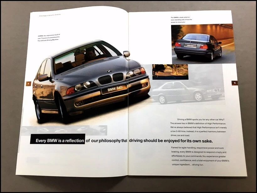 1997 BMW 36-page Car Brochure Catalog 540i 318ti 850Ci 840Ci 740i M3 328i Z3 Foto 2 de 4