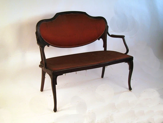 Juego de salón francés Art Nouveau (cinco piezas) Foto 2 de 3