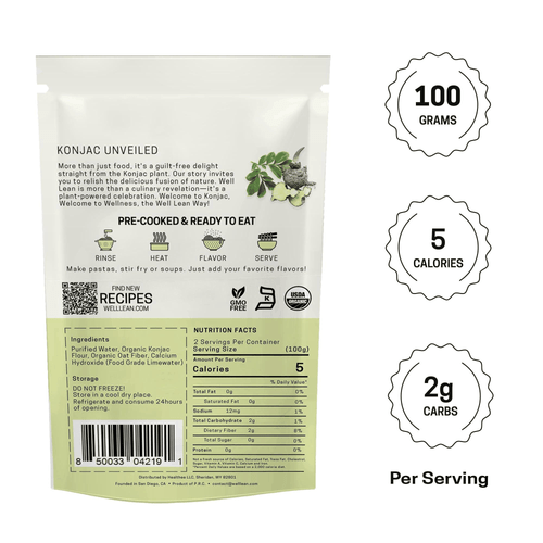 Shirataki Riso Low Carb Keto Riso USDA Bio Konjac Shirataki Confezione da 6 (12 - Foto 1 di 7