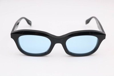 A Better Feeling Lumen Black + Blue Cloud Rectangle 0803 Sunglasses