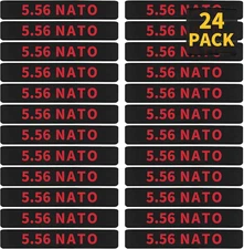 24 Pack  5.56 NATO Magazine Marking Bands 5.56 Magazine Caliber Identification (