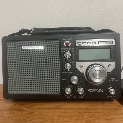 Grundig Eton S350DL Deluxe AM/FM SW World Receiver Shortwave Radio w/antenna - Zdjęcie 3 z 14