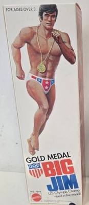 Vintage Mattel Gold Medal Big Jim custom repro  Box selten