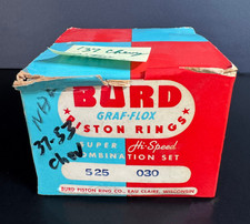 Nos Burd 525 Piston Ring Set .030 1937-53 Chevy 216 Stovebolt 6 Nib