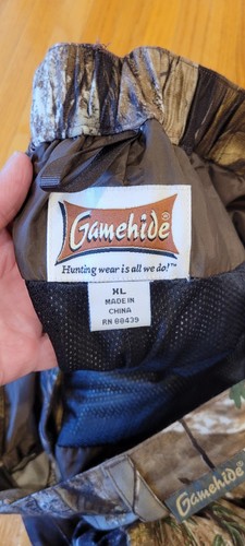 Gamehide Hush Hide Wear Mens Lined Realtree AP Camo Pants XL SIDE ZIP AND BUTTON - Picture 8 of 8