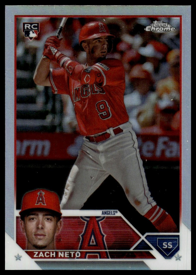 2023 Topps Chrome Update #USC34 Zach Neto Refractor RC