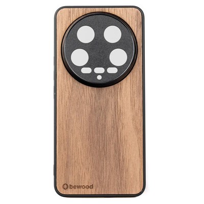 Handyhülle für Xiaomi 14 Ultra Bewood Amerikanischer Nussbaum Holzhülle Case