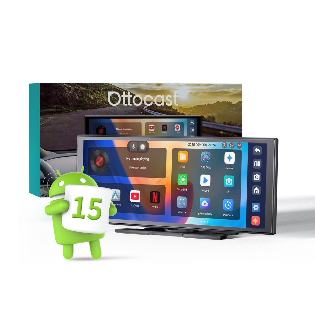 カーナビ Ottocast OttoScreenAndroidApple car play Ottoscreen AI