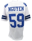 Dat Nguyen Signed/Auto White Dallas Cowboys Football Jersey Beckett 208162