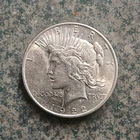 1922 Peace Silver Dollar $1 90% Silver